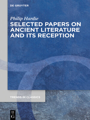 cover image of Selected Papers on Ancient Literature and its Reception